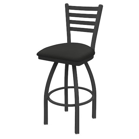 Holland Bar Stool Co 30" Swivel Bar Stool, Pewter Finish, Canter Iron Seat 41030PW008